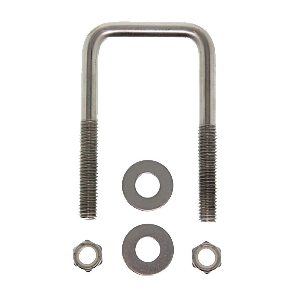 C.E. Smith Zinc U - Bolt 7/16&quot; - 14 X 3 - 1/8&quot; X 3&quot; w/Washers Nuts - Square [15252A]