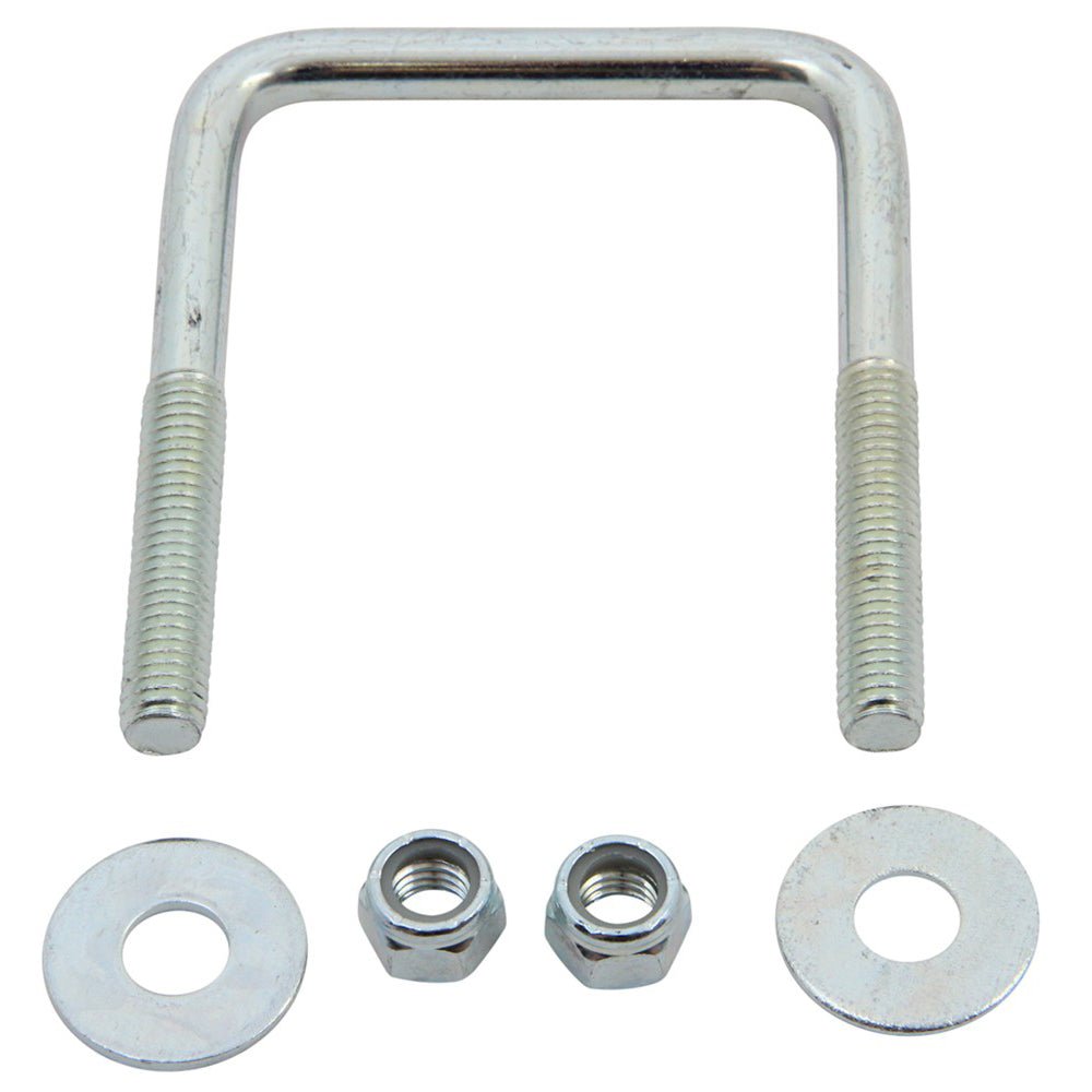 C.E. Smith Zinc U - Bolt 7/16&quot; - 14 X 3 - 1/8&quot; X 4&quot; w/Washers Nuts - Square [15253A]