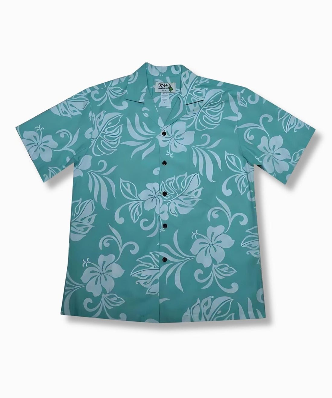 Classic Hibiscus Aloha Short - Sleeve Shirt with Coconut Buttons