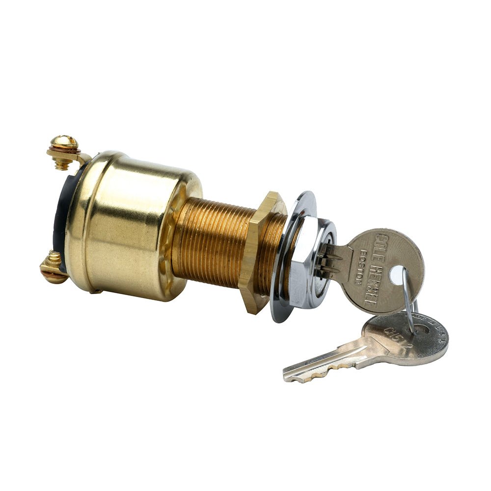 Cole Hersee 2 Position Brass Ignition Switch [M - 489 - BP]