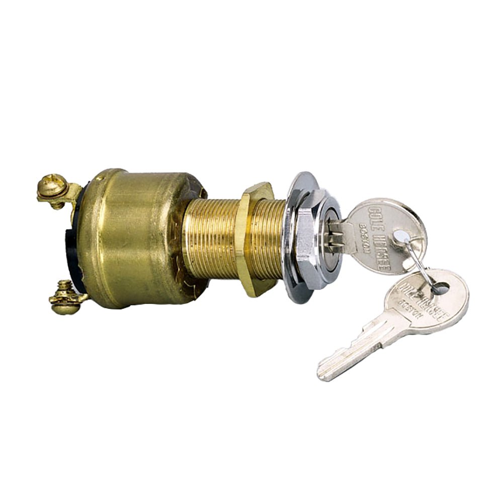 Cole Hersee 3 Position Brass Ignition Switch [M - 550 - BP]