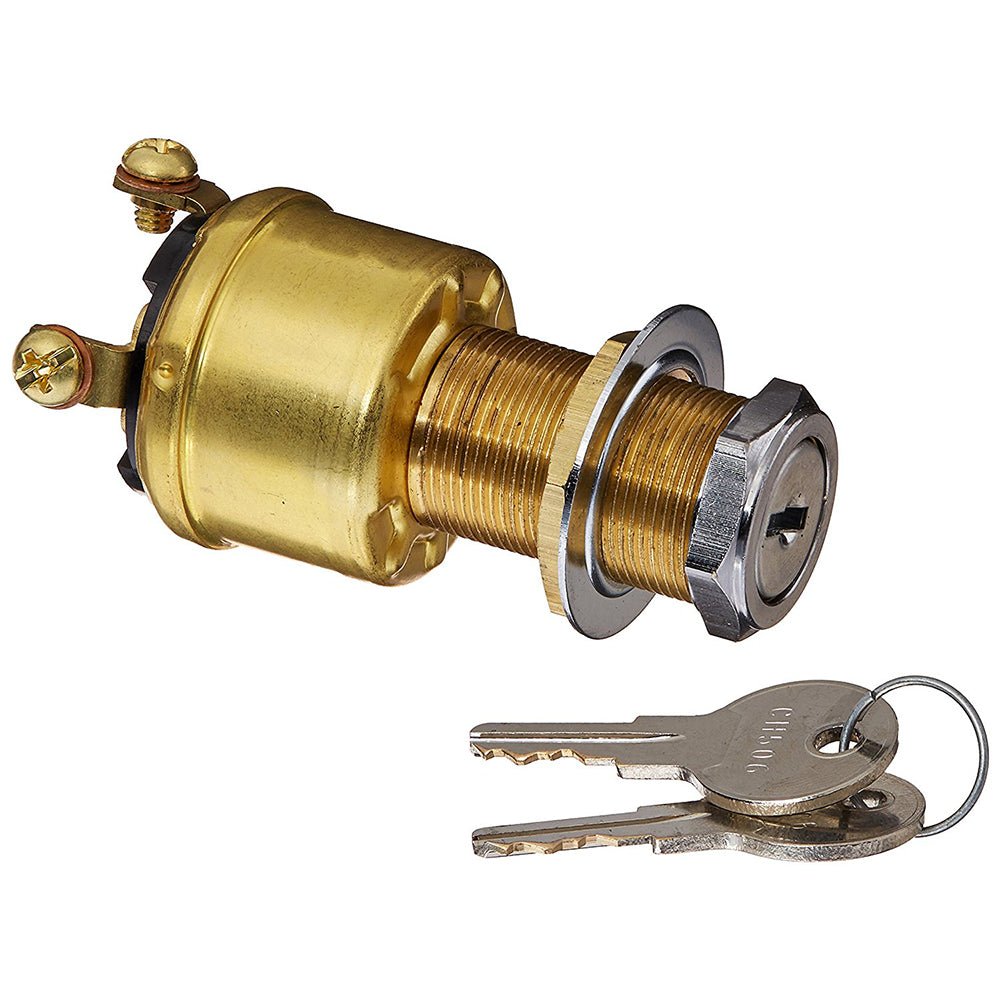 Cole Hersee 4 Position Brass Ignition Switch [M - 712 - BP]