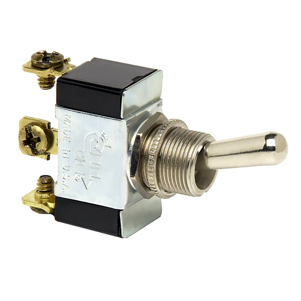 Cole Hersee Heavy Duty Toggle Switch SPDT On - Off - (On) 3 Screw [55088 - BP]