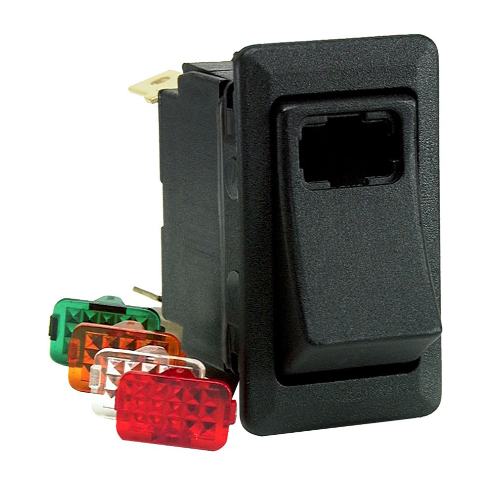 Cole Hersee Lighted Rocker Switch SPST On - Off 3 Blade [58328 - 100 - BP]