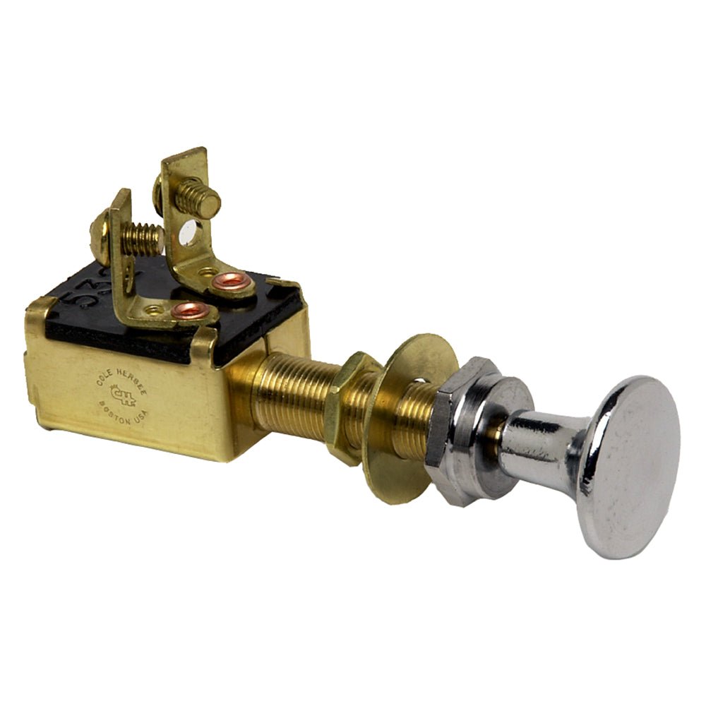 Cole Hersee Push Pull Switch SPST Off - On 2 Screw [M - 628 - BP]