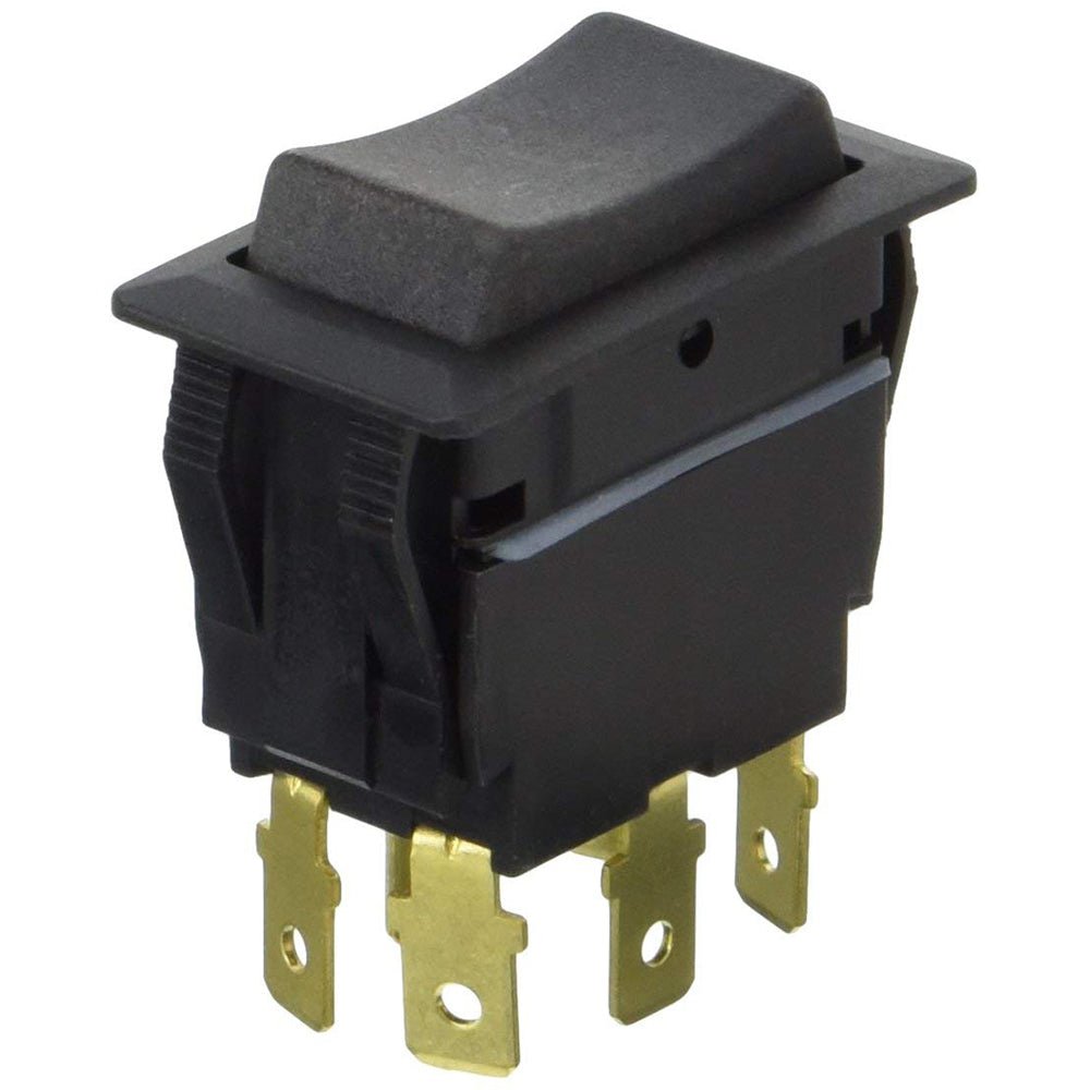 Cole Hersee Sealed Rocker Switch Non - Illuminated DPDT On - Off - On 6 Blade [58027 - 07 - BP]