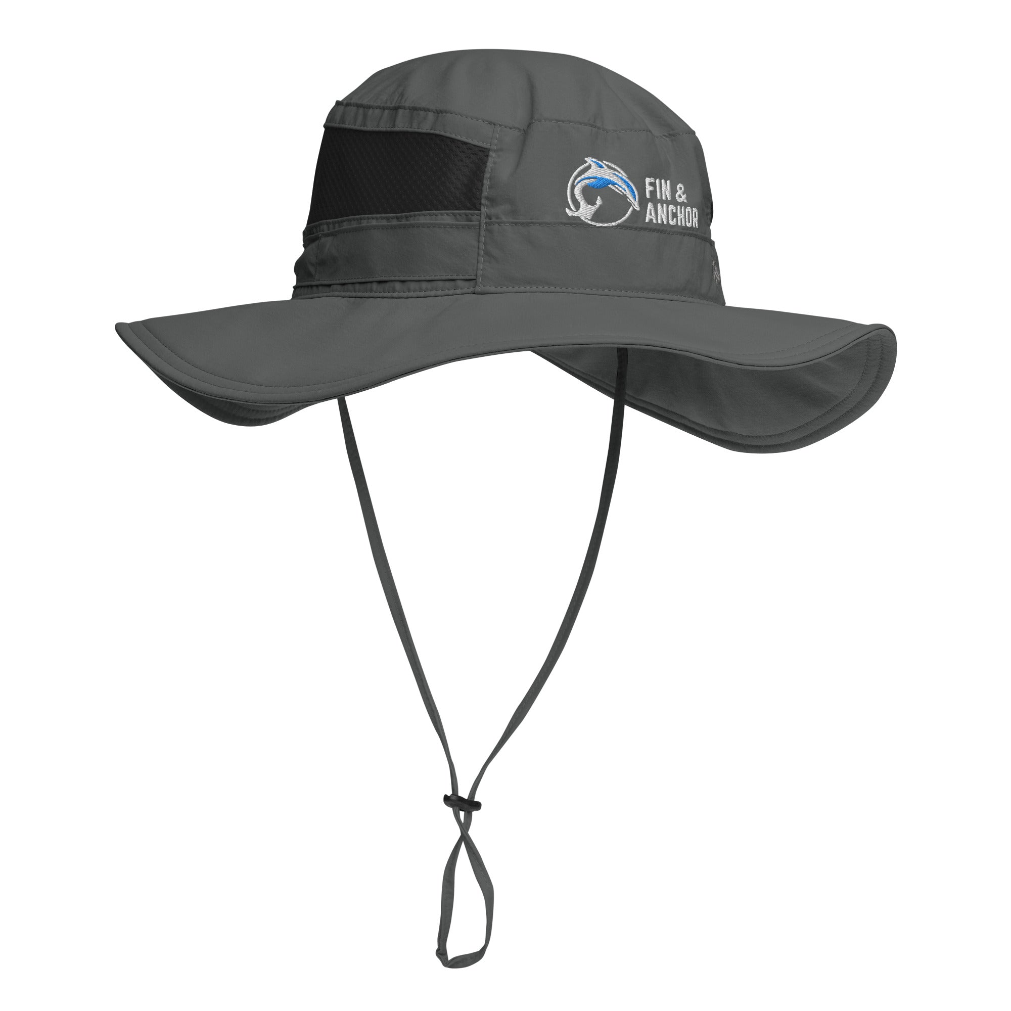 Fin &amp; Anchor Stay Dry + Cool UPF 50 Sun Hat - Dolphin Grey