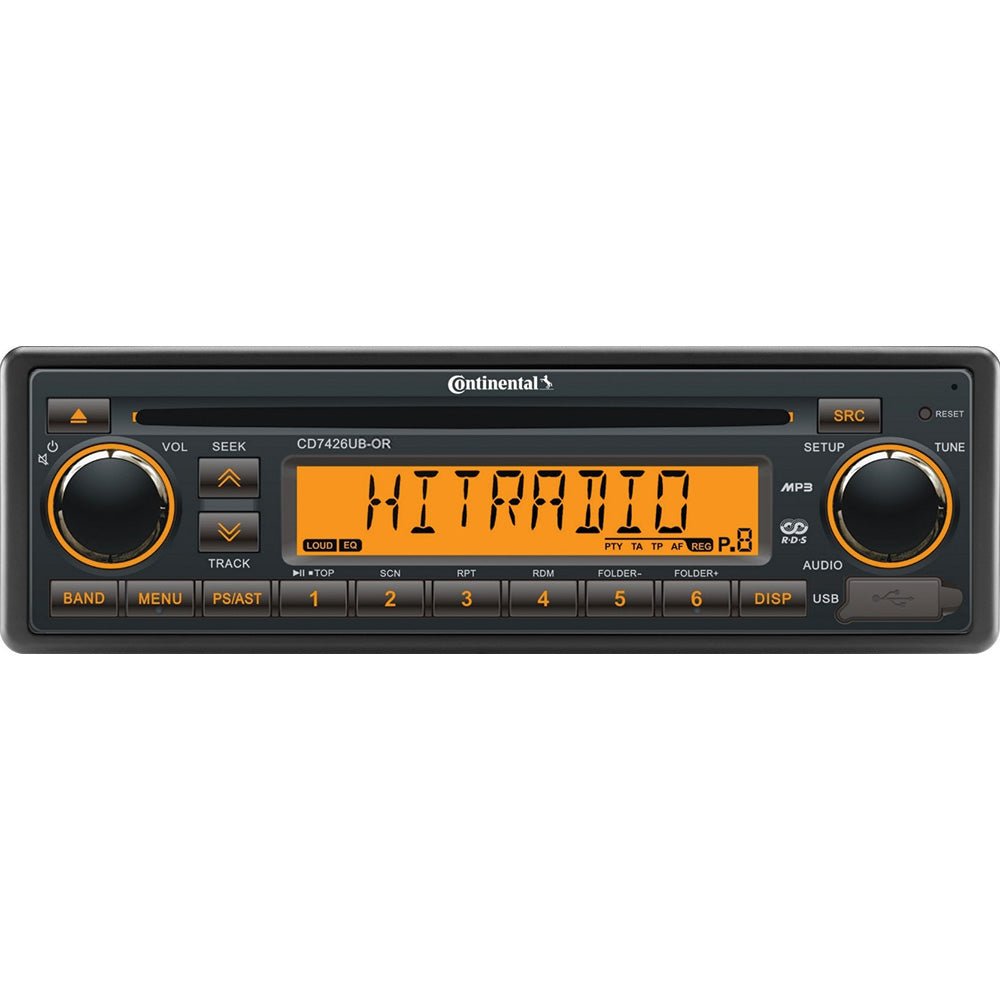 Continental Stereo w/CD/AM/FM/BT/USB - 24V [CD7426UB - OR]