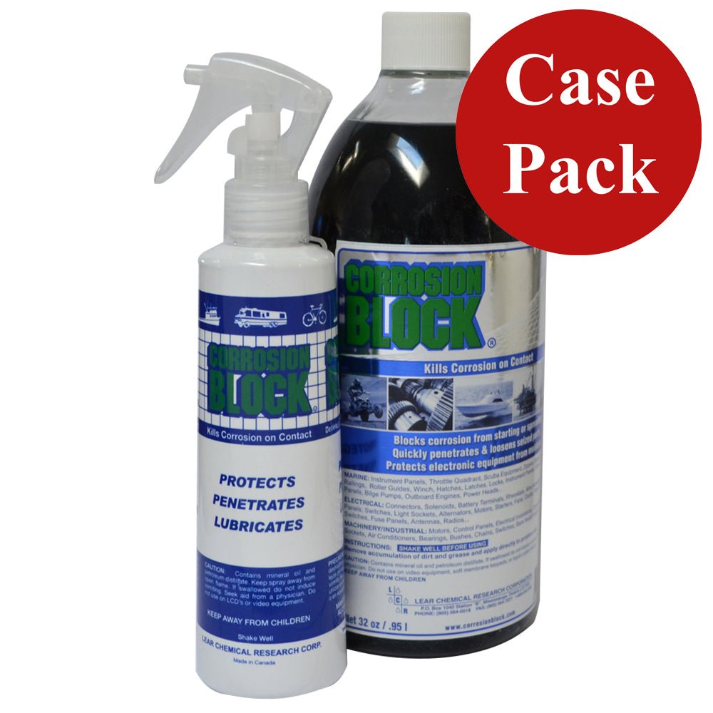 Corrosion Block 32oz Bottle with Pump - Non - Hazmat, Non - Flammable Non - Toxic *Case of 4* [20032CASE]