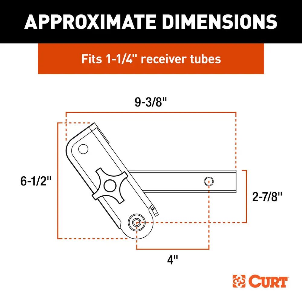 CURT ActiveLink 1 - 1/4" Receiver Shank - Up to 3500 lbs [18401]