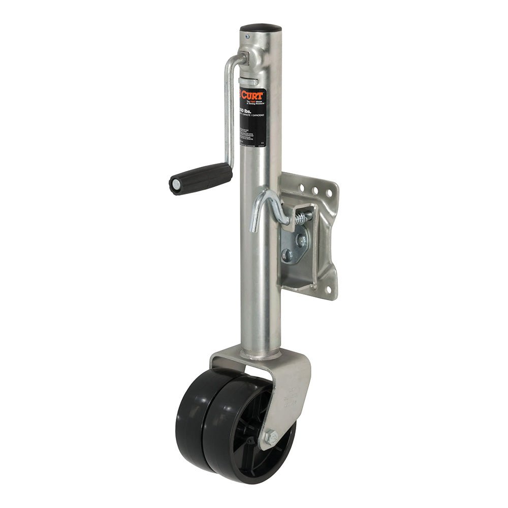 CURT Marine Jack w/Dual 6 Wheel - 1,500 lbs - Adjust Vertically 10&quot; [28156]