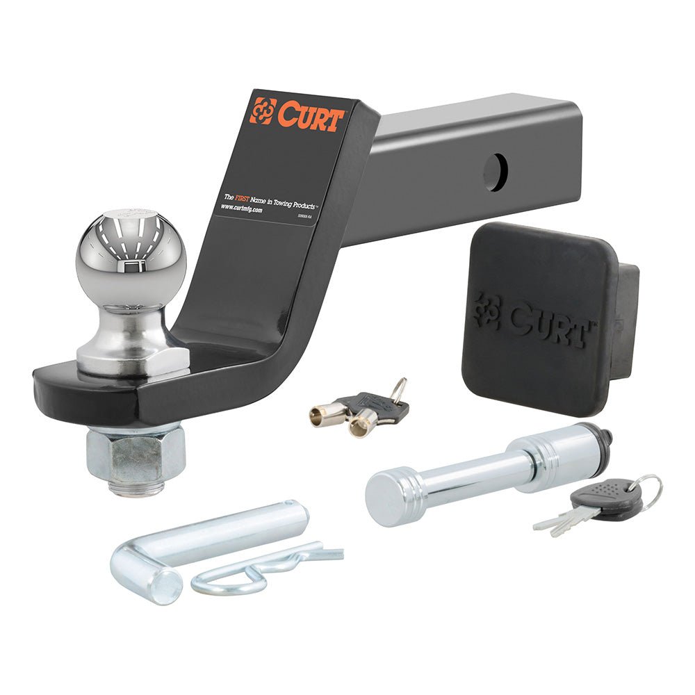 CURT Towing Starter Kit w/2&quot; Ball - 2&quot; Shank - 7,500 lbs - 4&quot; Drop [45554]