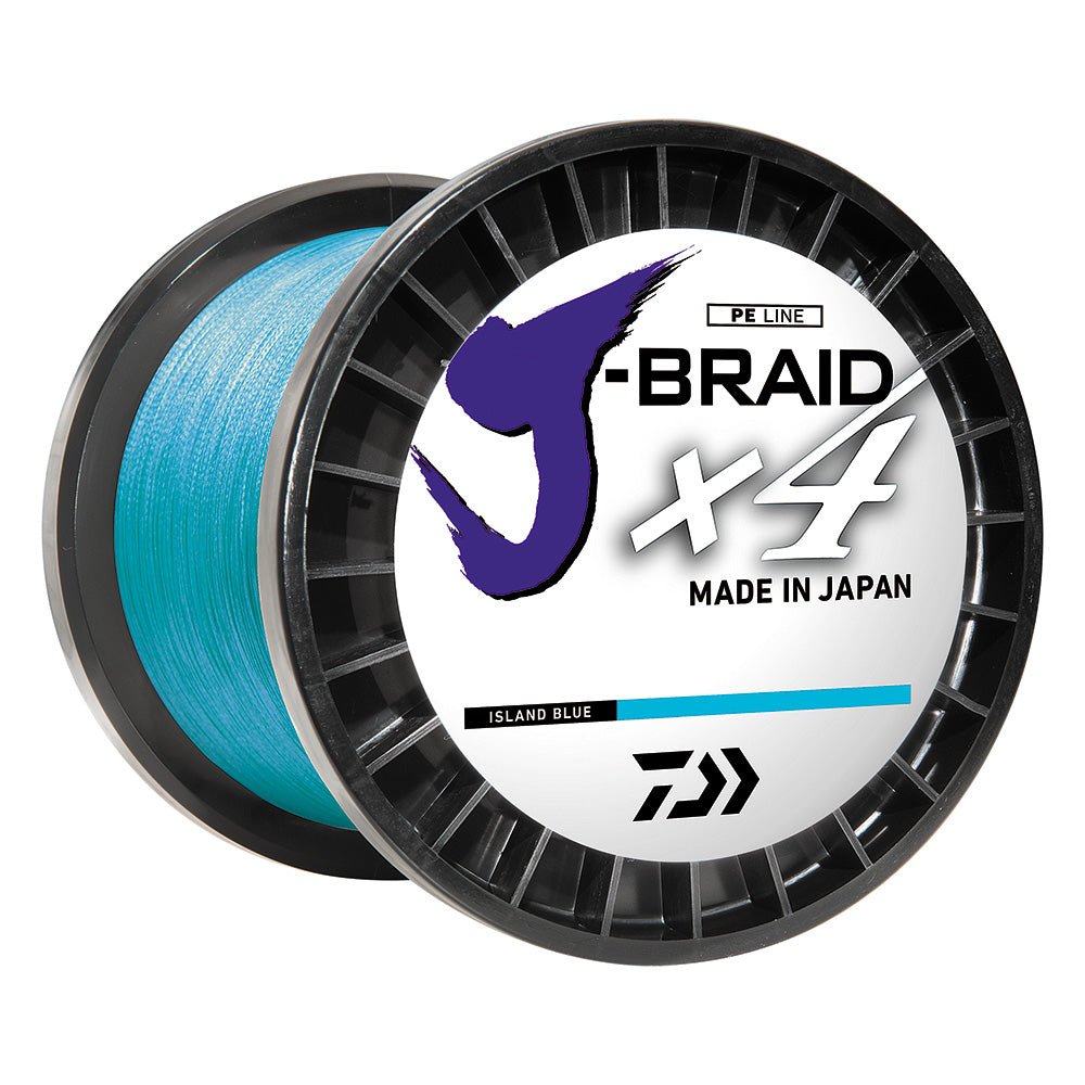 Daiwa J - BRAID x4 Braided Line - 30 lbs - 300 yds - Island Blue [JB4U30 - 300IB]