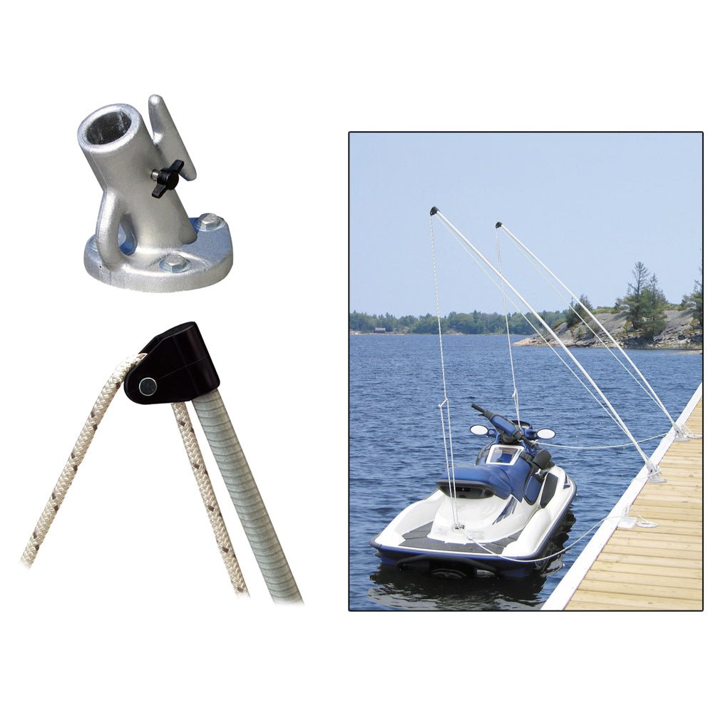 Dock Edge Economy Mooring Whips 2PC 12ft 4000 LBS up to 23 ft [3120 - F]