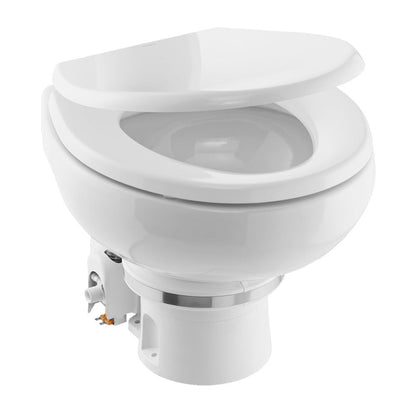 Dometic MasterFlush MF 7120 - White - Electric Macerating Toilet w/Orbit Base Slow Close Seat - Freshwater - 12V [9610007270]