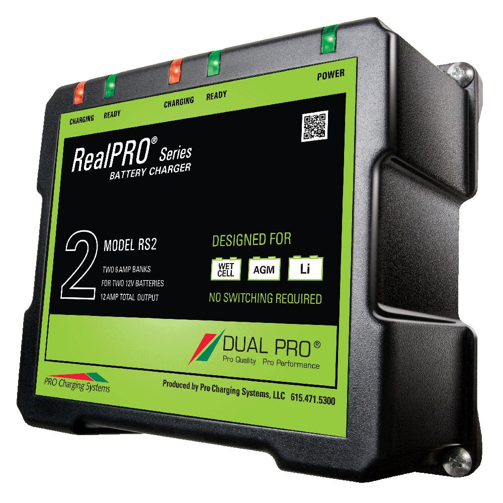 Dual Pro RealPRO Series Battery Charger - 12A - 2 - 6A - Banks - 12V/24V [RS2]