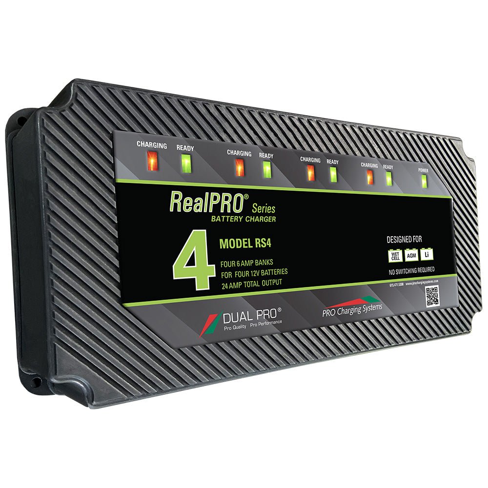 Dual Pro RealPRO Series Battery Charger - 24A - 4 - Bank [RS4]