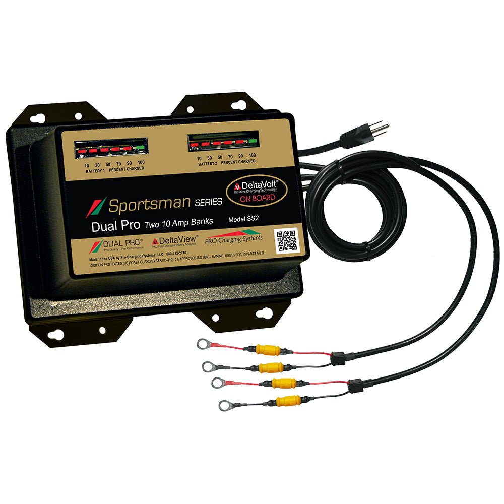 Dual Pro Sportsman Series Battery Charger - 20A - 2 - 10A - Banks - 12V/24V [SS2]