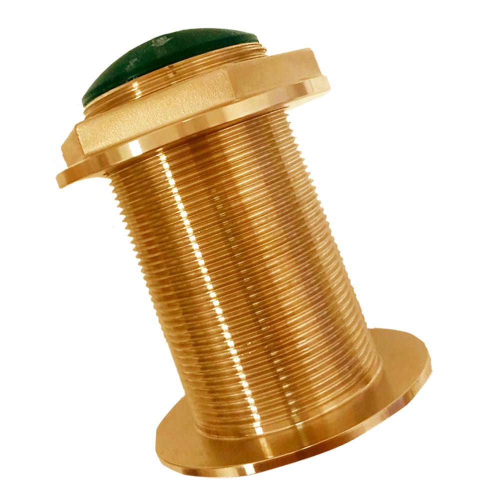 Echonautics Bronze Low - Profile Thru - Hull High - Frequency CHIRP Transducer - 600W, 12 Tilt, 130 - 210kHz [BT70H600 - 12]