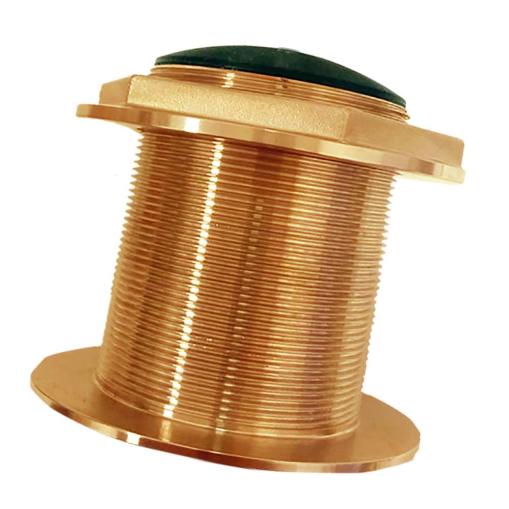 Echonautics Bronze Low - Profile Thru - Hull Medium - Frequency CHIRP Transducer - 1kW, 18 Tilt, 85 - 135kHz [BT87M1KW - 18]