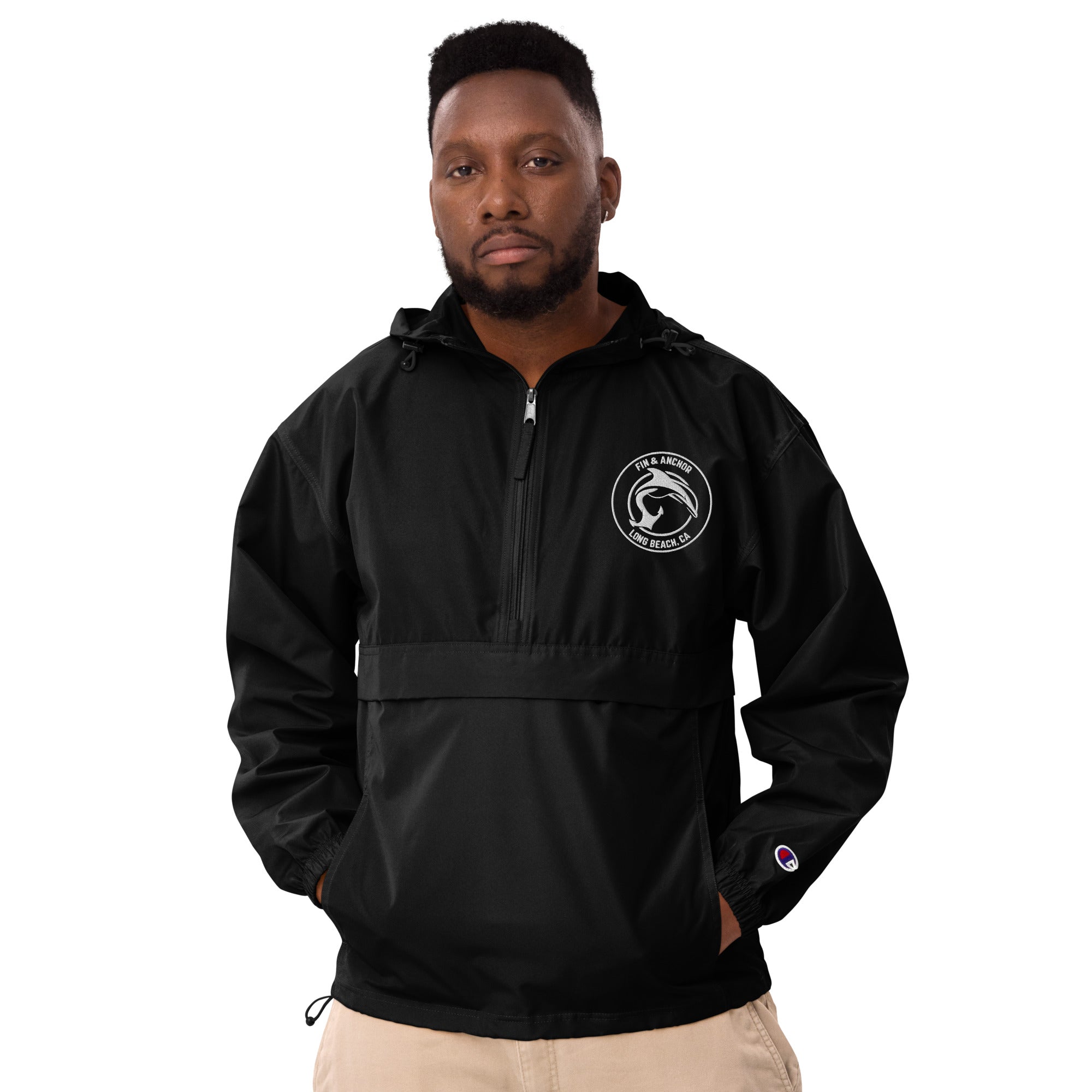 Buy black Seafarer Half-Zip Packable Jacket