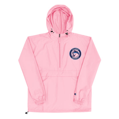 Seafarer Half-Zip Packable Pullover Jacket - Pink