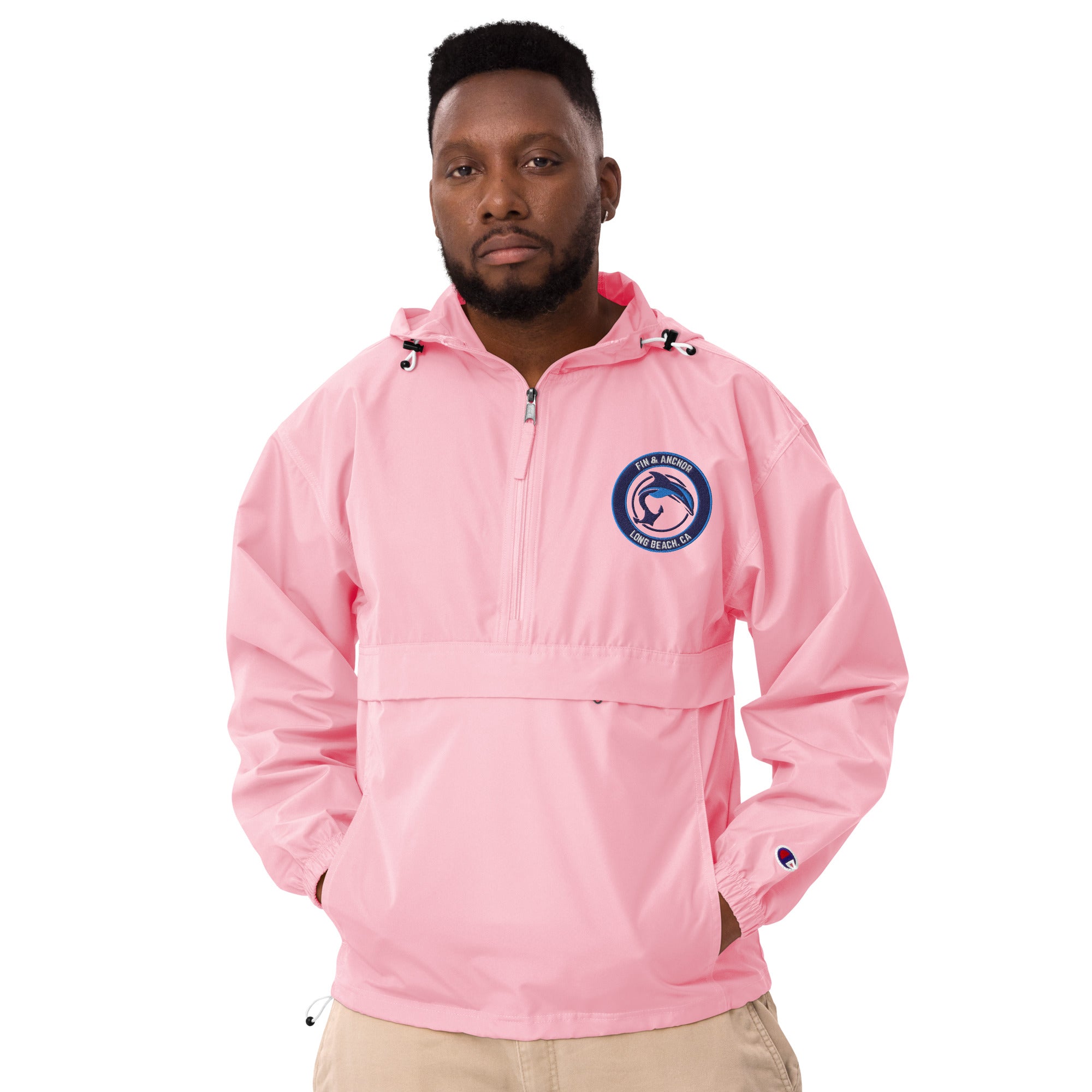 Buy pink Seafarer Half-Zip Packable Jacket