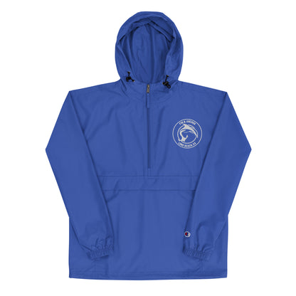 Seafarer Half-Zip Packable Pullover Jacket - Blue Ocean