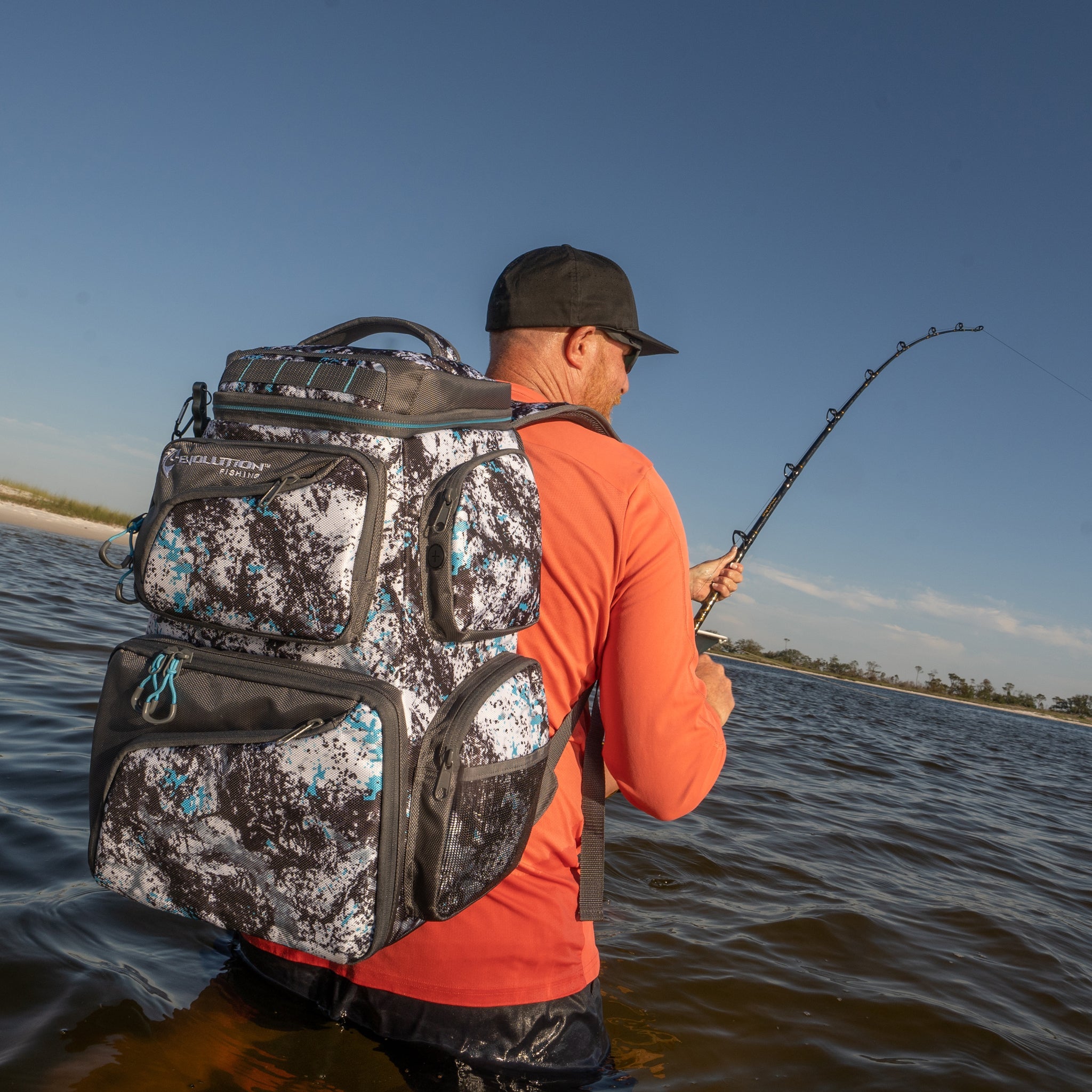 Largemouth 3600 Tackle Backpack - Quartz Blue