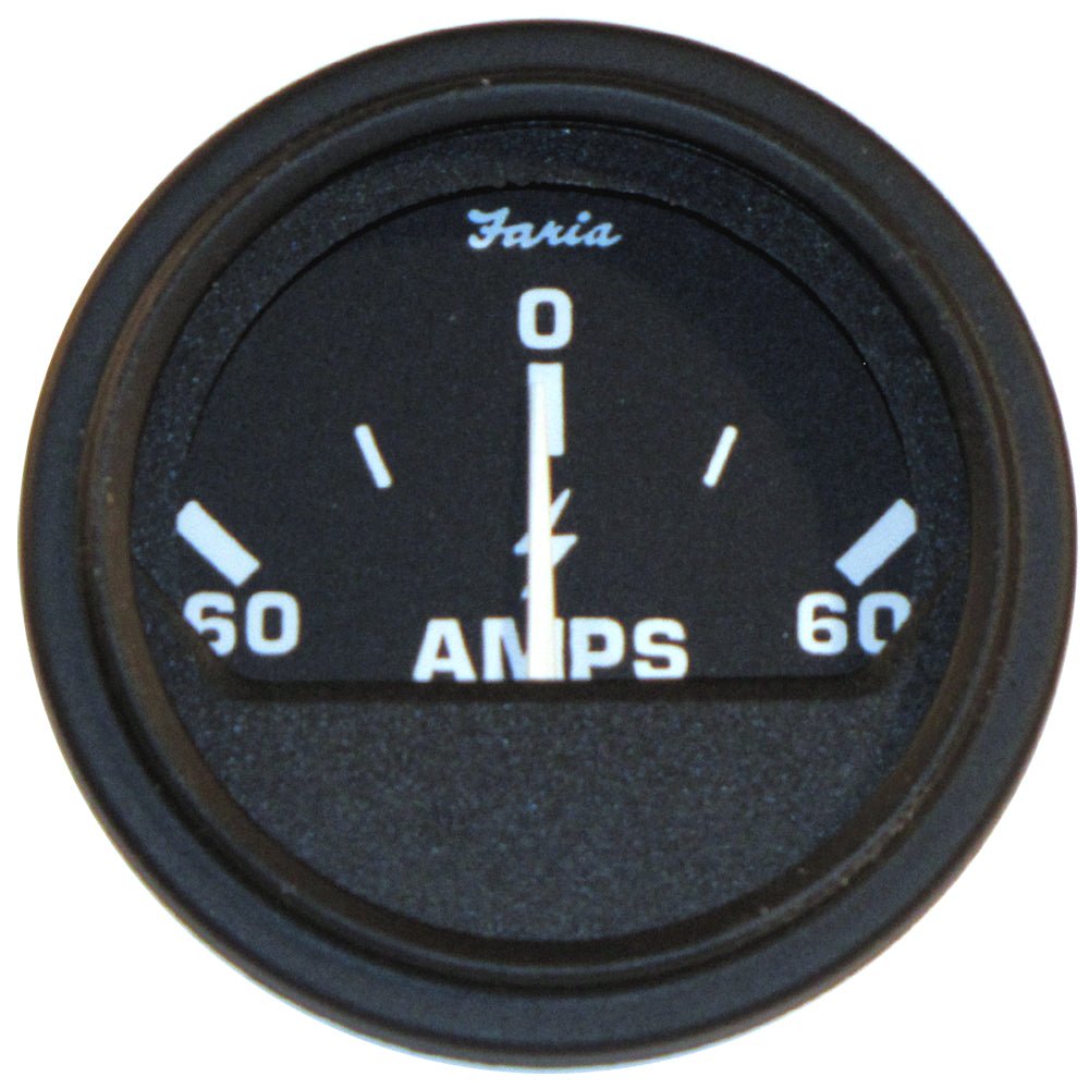 Faria 2&quot; Heavy - Duty Ammeter (60 - 0 - 60) - Black [23006]