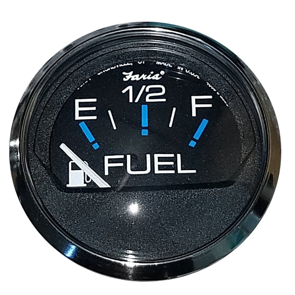 Faria Chesapeake Black 2&quot; Fuel Level Gauge (E - 1/2 - F) [13701]