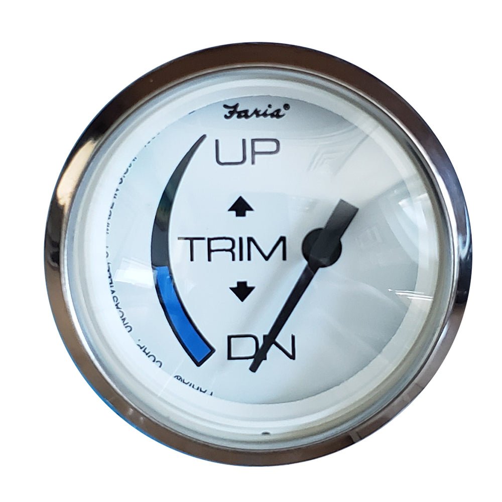 Faria Chesapeake White SS 2&quot; Trim Gauge f/Honda Engines [13889]