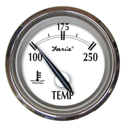 Faria Newport SS 2&quot; Water Temperature Gauge - 100 to 250 F [25002]