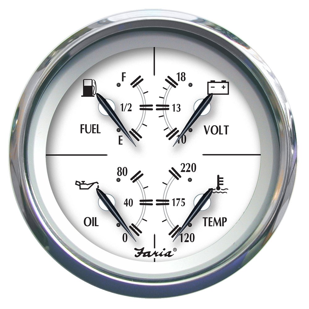 Faria Newport SS 4&quot; Multifunction Gauge [45012]