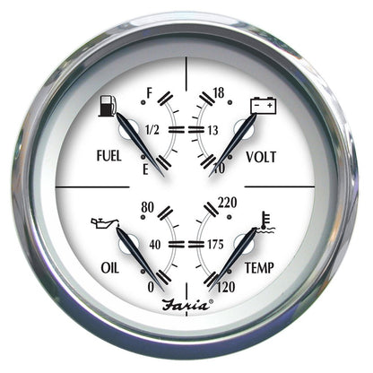 Faria Newport SS 4&quot; Multifunction Gauge [45012]