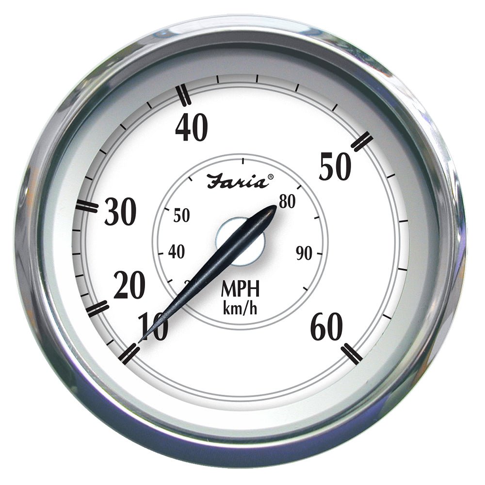 Faria Newport SS 4&quot; Speedometer - 0 to 60 MPH [45010]