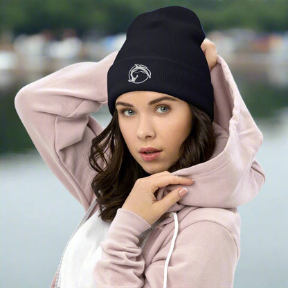 Fin &amp; Anchor Crest Beanie | Navy