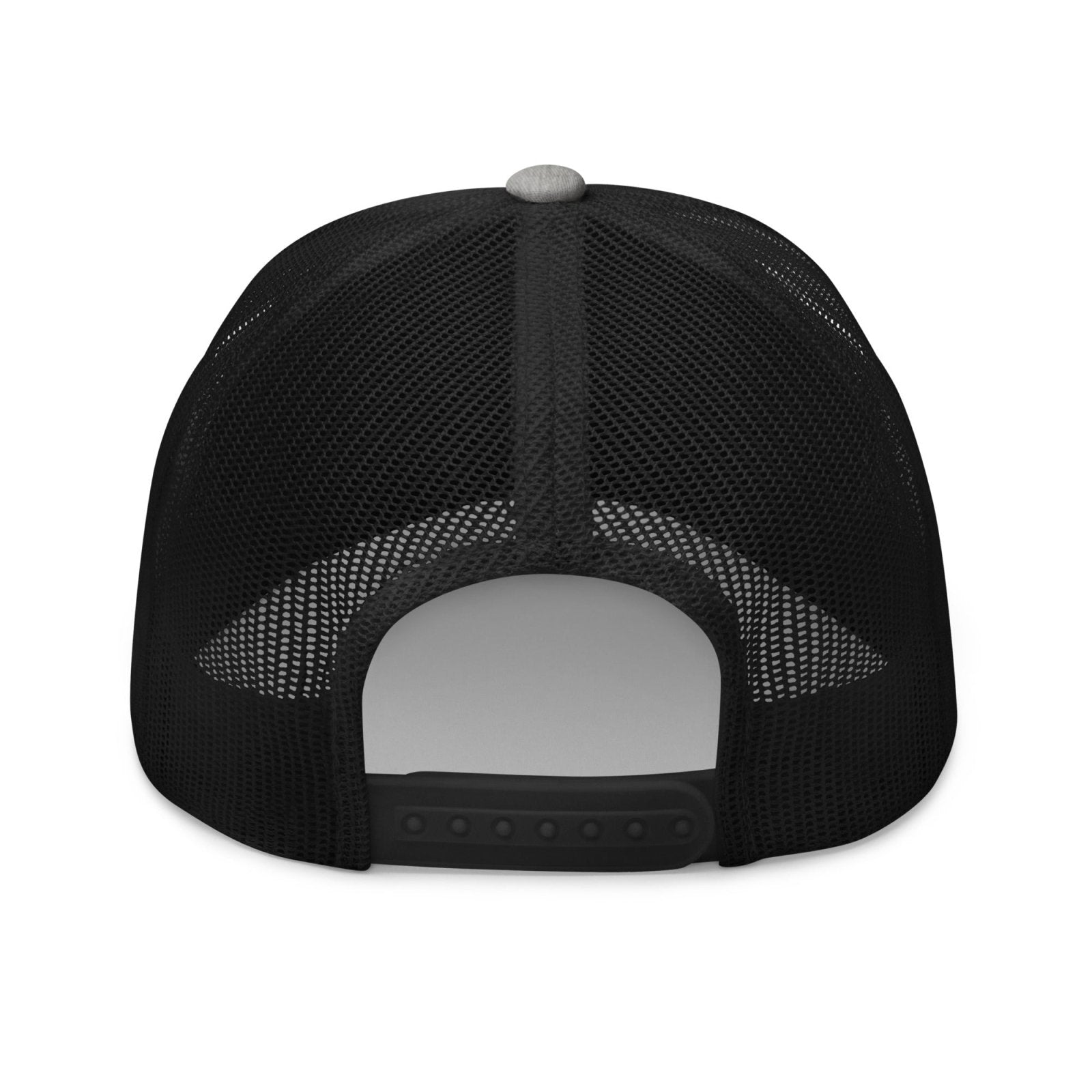 Fin & Anchor Embroidered Retro Trucker Hat - Smoke/Black