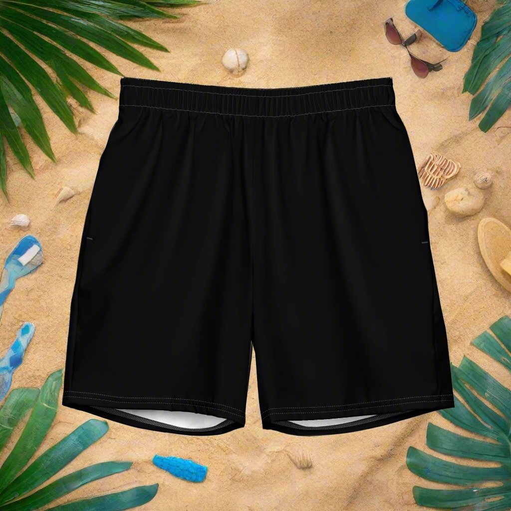 Fin &amp; Anchor Quick - Dry UPF 50 Swim Shorts - Black