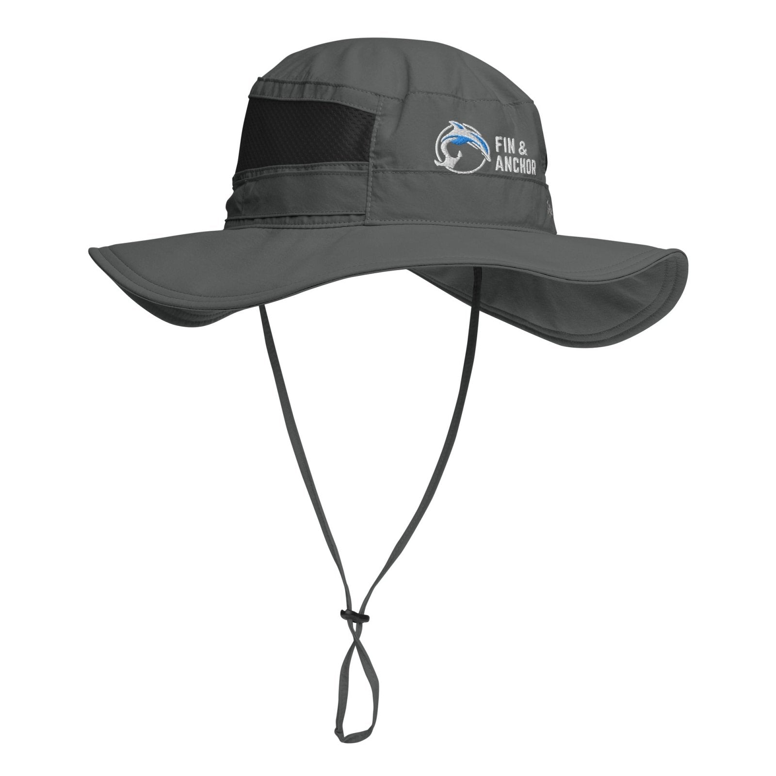 Fin & Anchor Stay Dry + Cool UPF 50 Sun Hat - Dolphin Grey