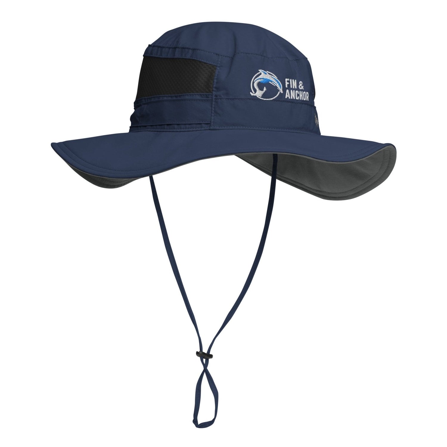 Fin &amp; Anchor Stay Dry + Cool UPF 50 Sun Hat - Sea Navy