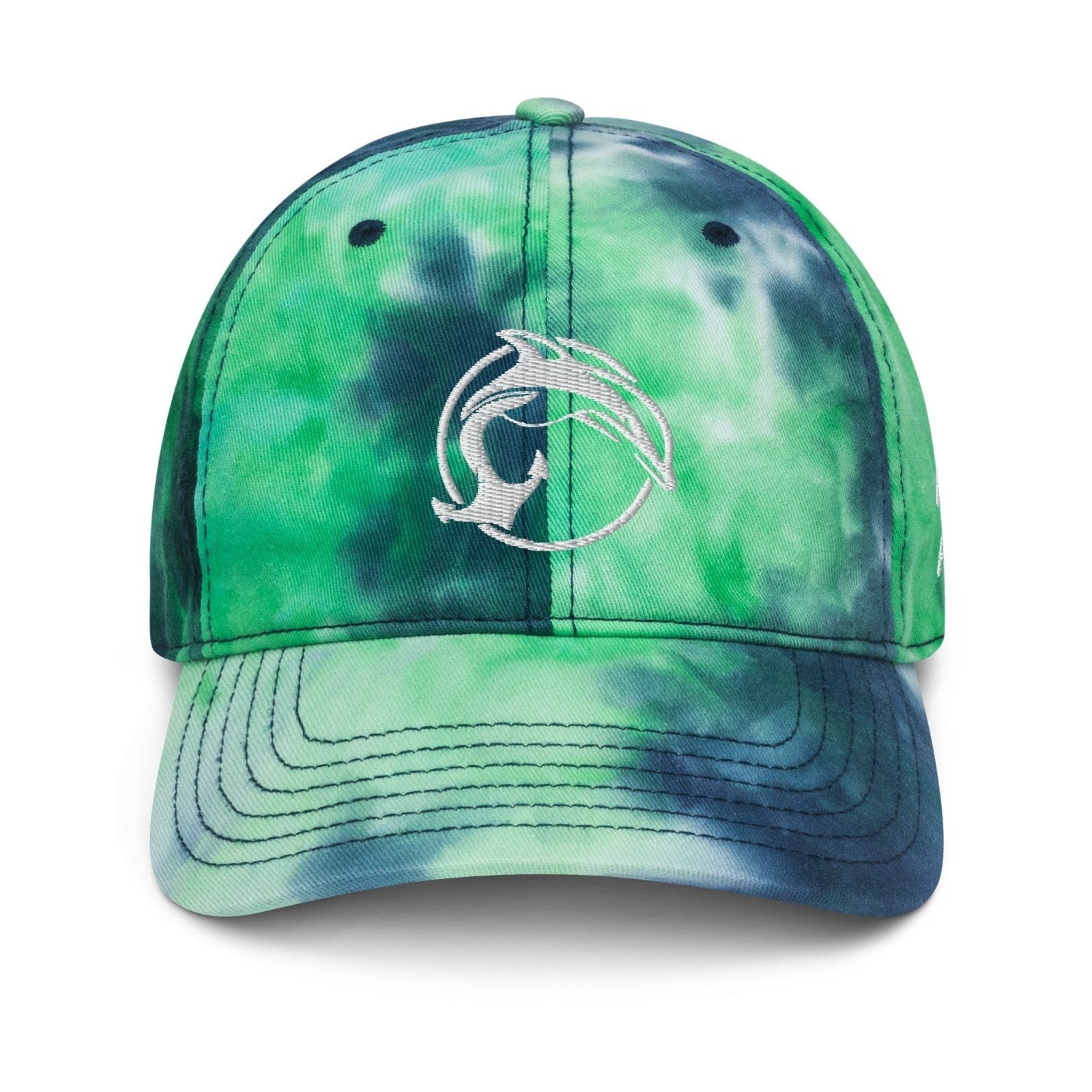 Fin & Anchor Tie - dye Dad Hat - Ocean