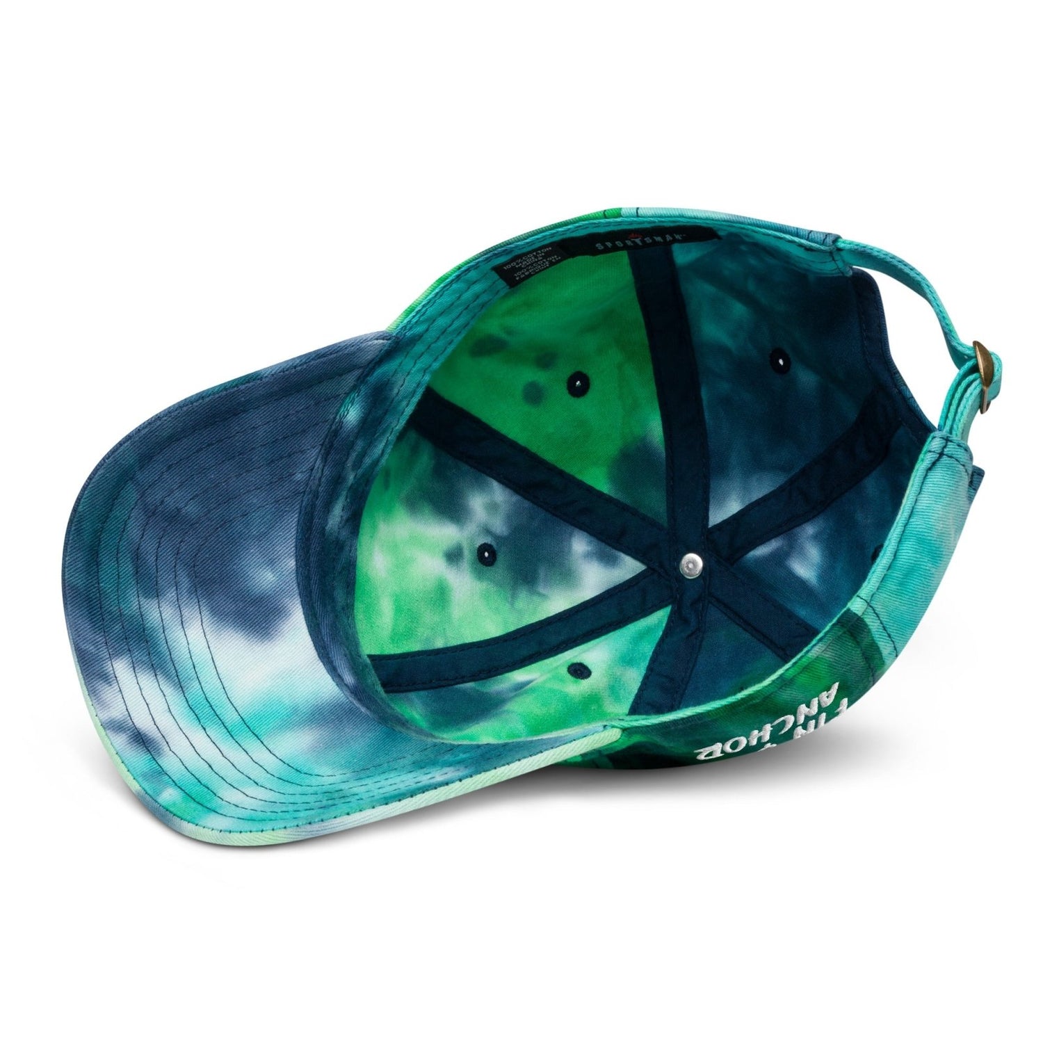 Fin &amp; Anchor Tie - dye Dad Hat - Ocean