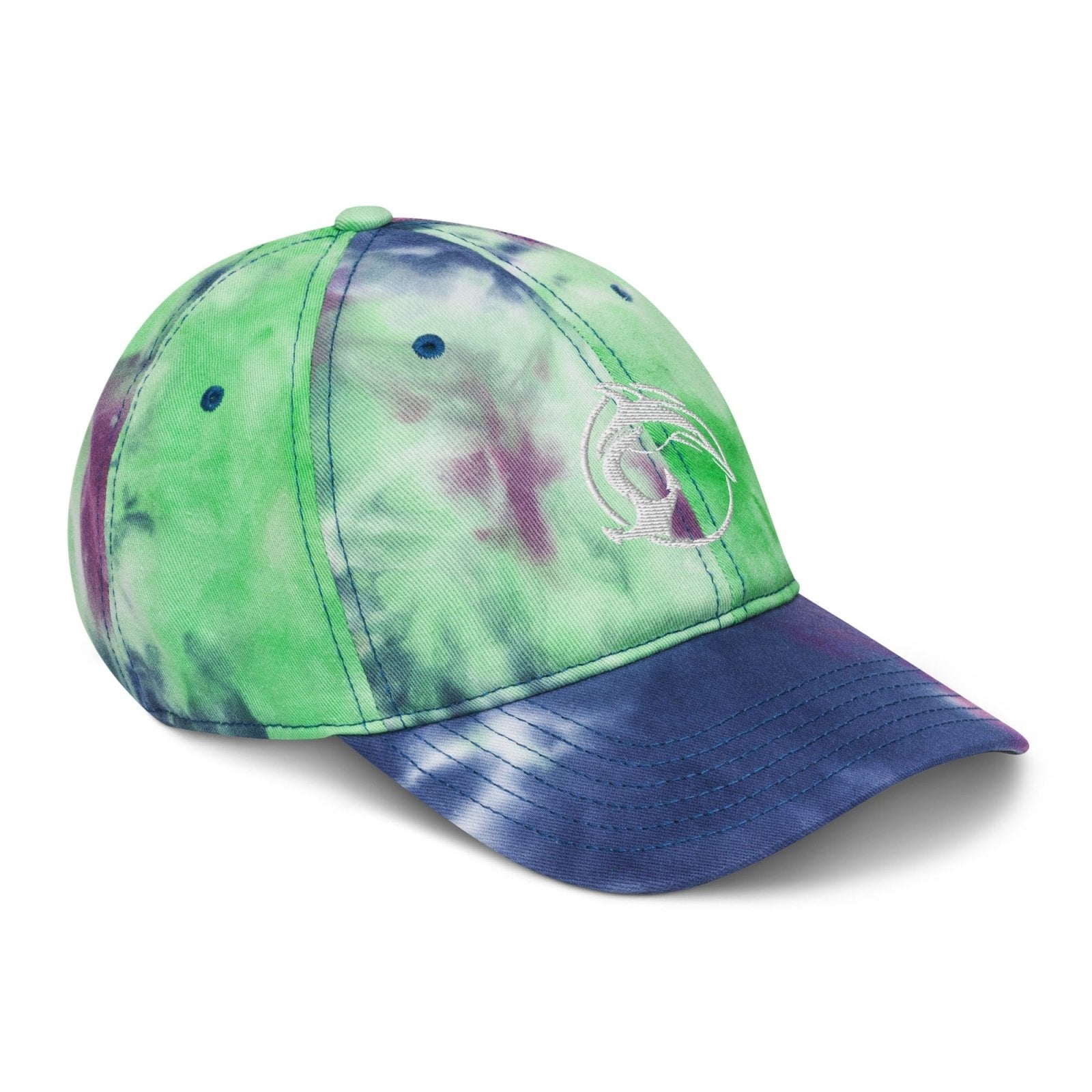 Fin & Anchor Tie - dye Dad Hat - Purple Splash