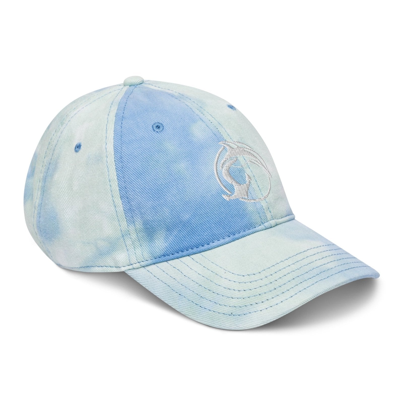 Fin & Anchor Tie - dye Dad Hat - Sea Swirl