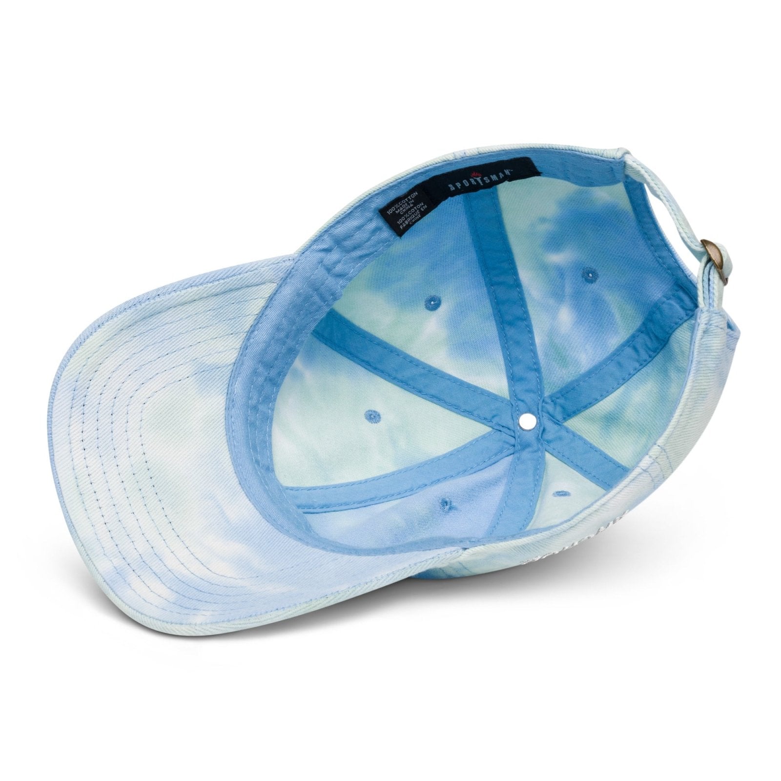 Fin & Anchor Tie - dye Dad Hat - Sea Swirl