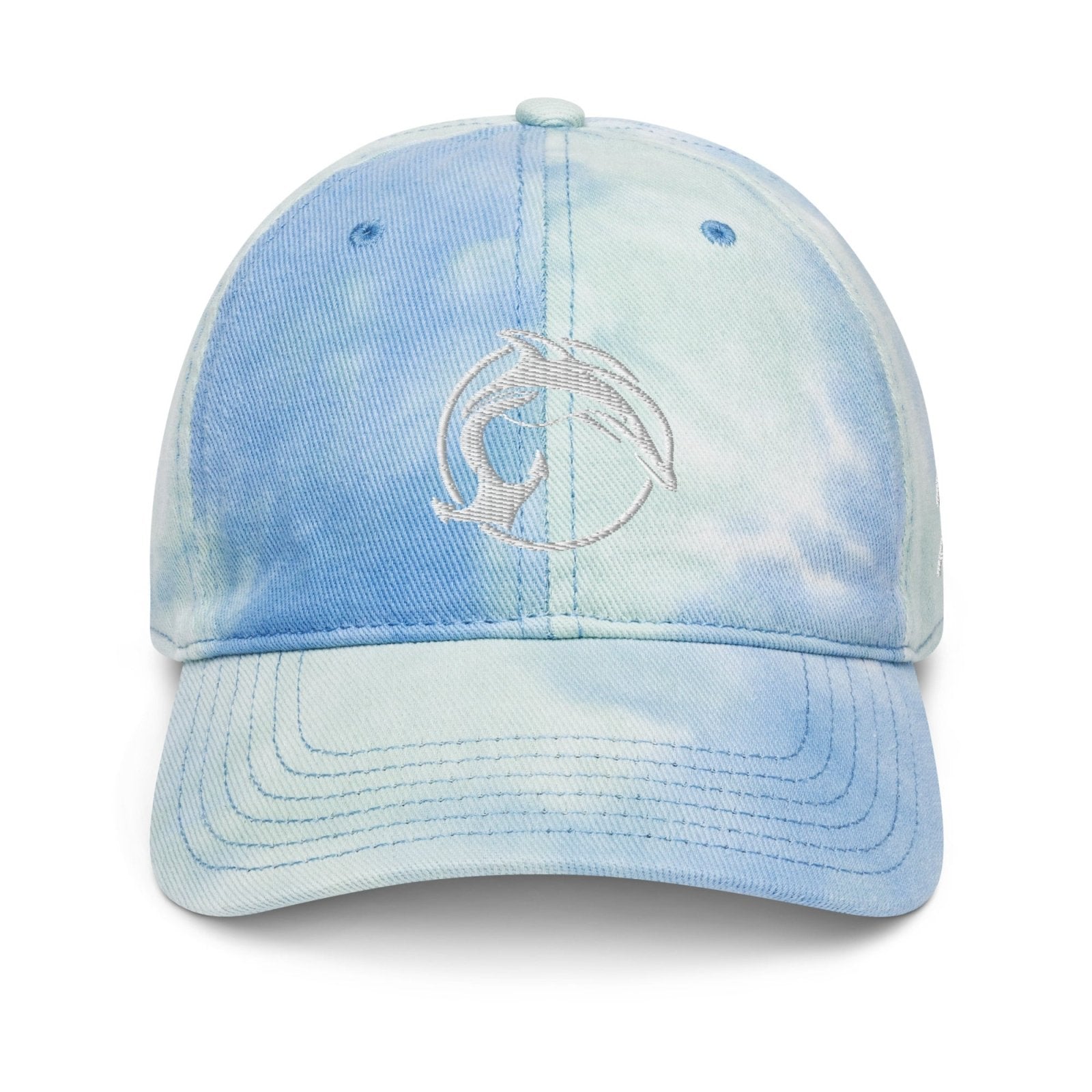 Fin & Anchor Tie - dye Dad Hat - Sea Swirl