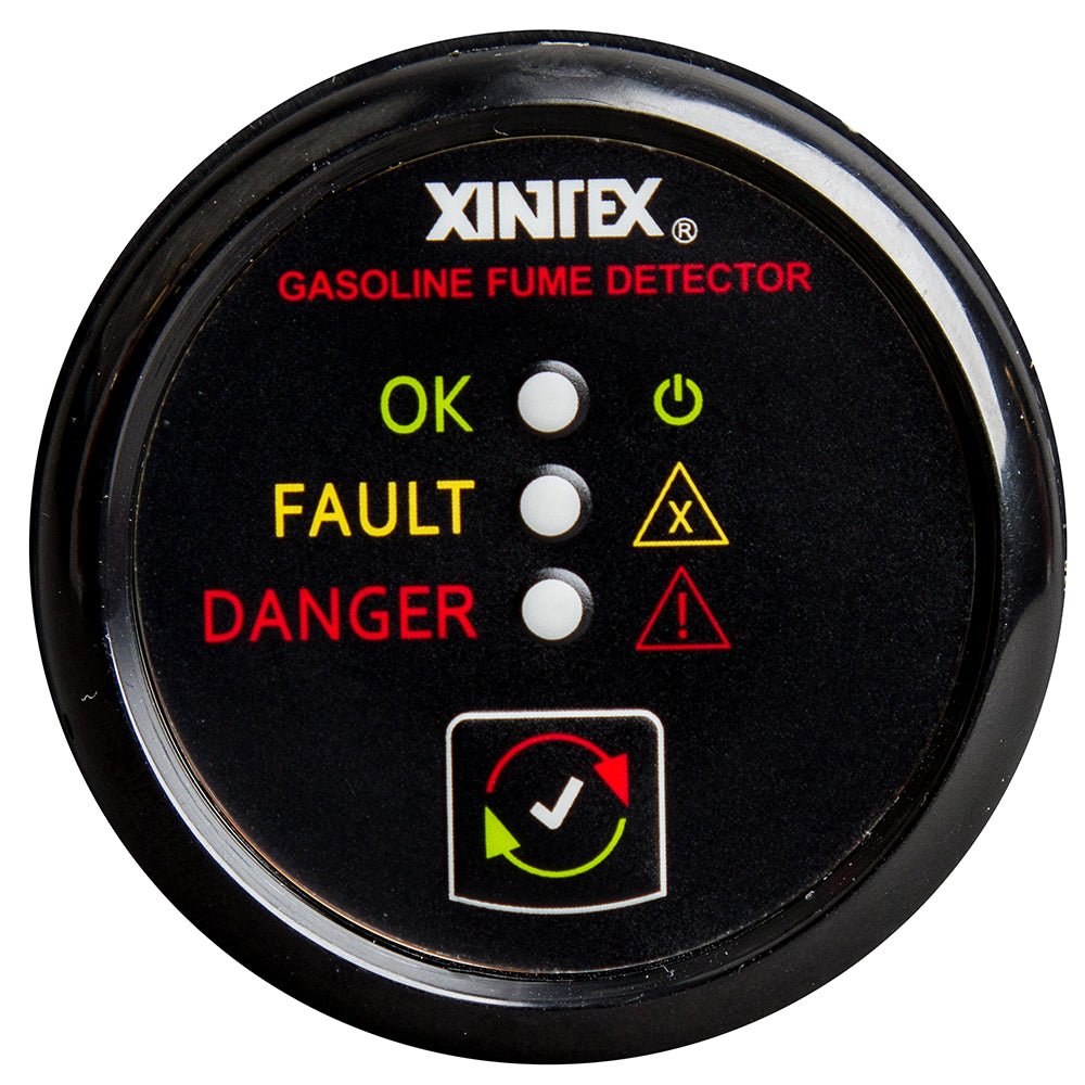 Fireboy - Xintex Gasoline Fume Detector - Black Bezel - 12/24V [G - 1B - R]