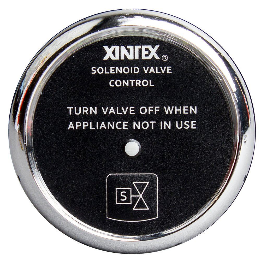 Fireboy - Xintex Propane Control Solenoid Valve w/Chrome Bezel Display [C - 1C - R]