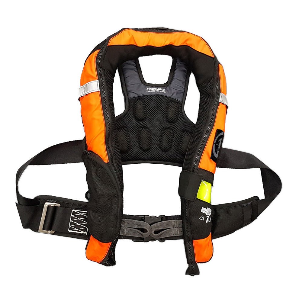 First Watch FW - 40PRO Ergo Auto Inflatable PFD w/Harness - Hi - Vis Orange Black [FW - 40PROHA - OB]